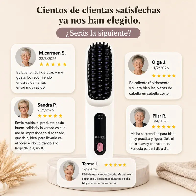 Luméa™- Cepillo térmico inalámbrico.